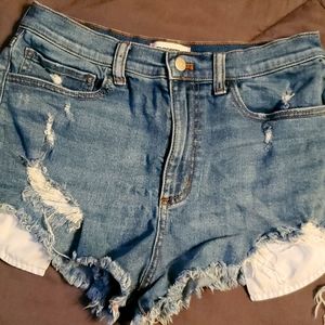 PINK denim shorts